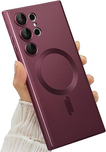 Miniatura 85 de Funda Magnética para Samsung Galaxy S25 Plus para Mujeres Hombres Niñas [Compatible con MagSafe] [Protector de Lente de Cámara] Mate Bonita Delgada