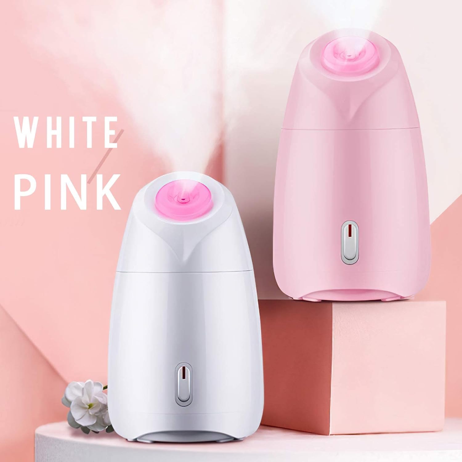 Facial steamer, GreenLife Nano Ionic Face Steamer can add Essential Oil Milk Fruit Vegetable Steamer Warm Mist steam Home Sauna SPA Face Humidifier for Moisturizing Cleansing Pores home use White : Beauty & Personal Care