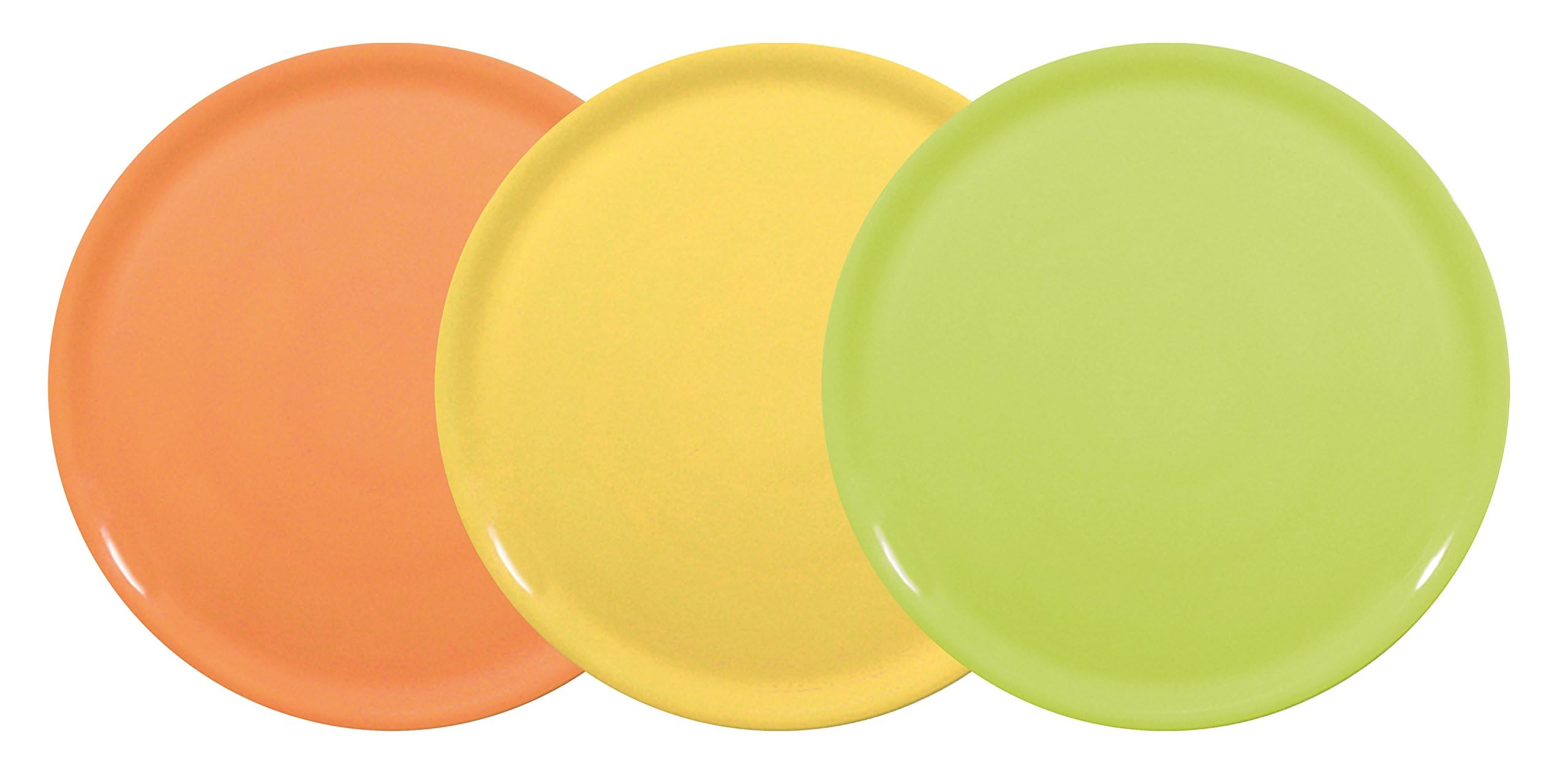 Saturnia Napoli Piatti Pizza Colorati, Porcellana, Arancione, Giallo, Verde, 31, 31 cm, 6 unità