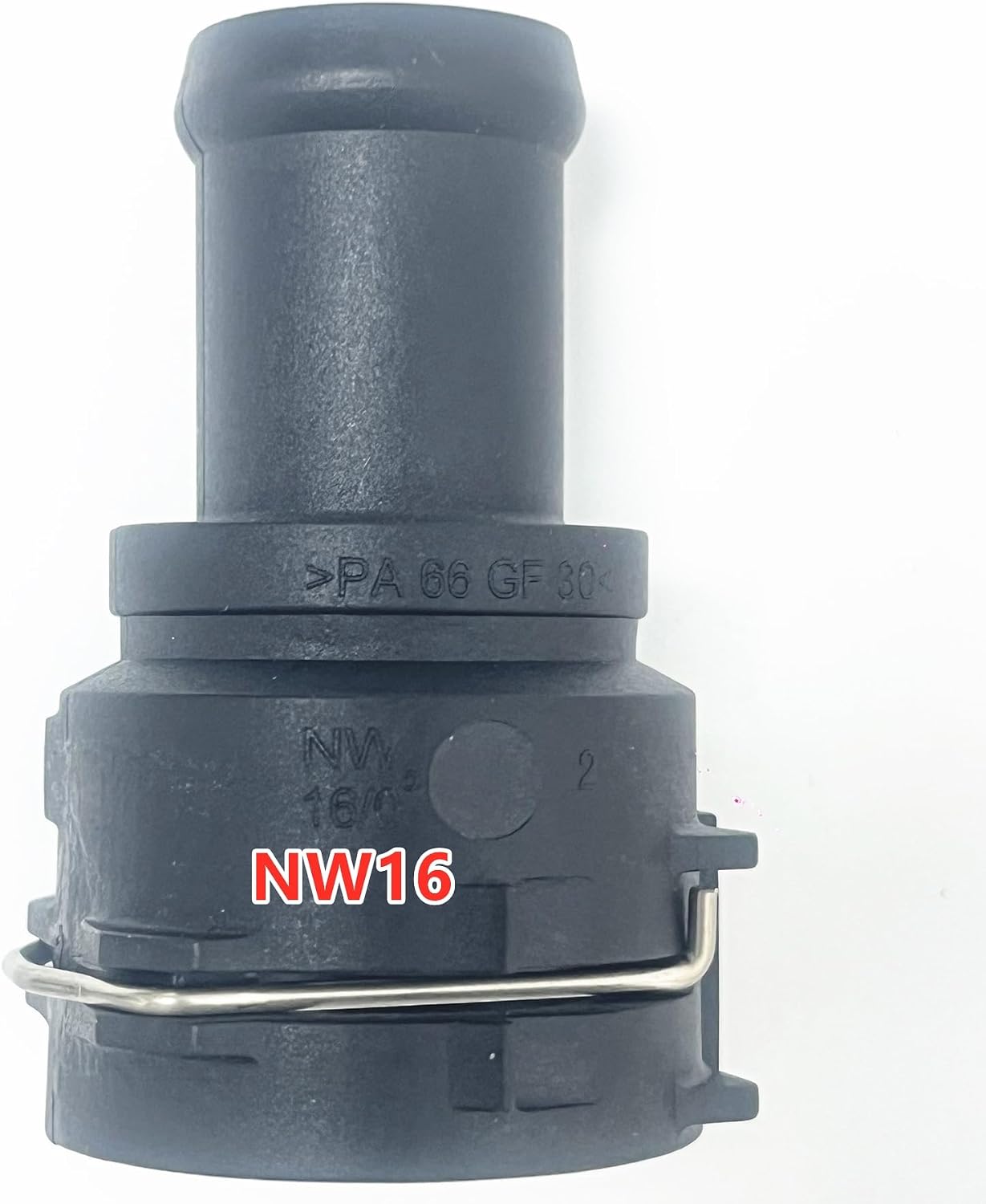 NW16 Coolant Hose Connector Engine Heater Hose Assembly for BMW Audi VW Chevrolet Honda Land Rover Volvo Buick Hose-Radiator Pipe Junction Flange 0.87 Inch Steel to 0.86 Inch Rubber Tubing Straight