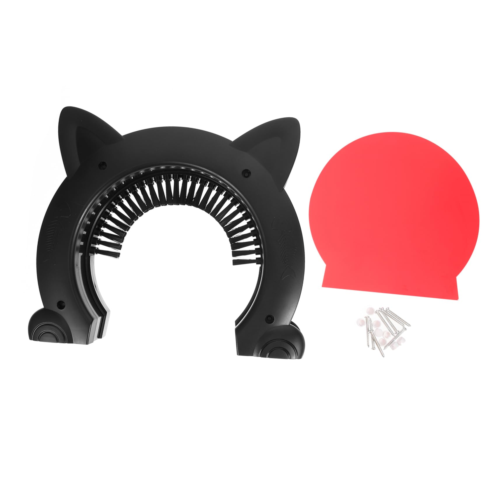 BESPORTBLE Brush Design Pet Door for Cat Plaything Easy Access Tool for Indoor Cats