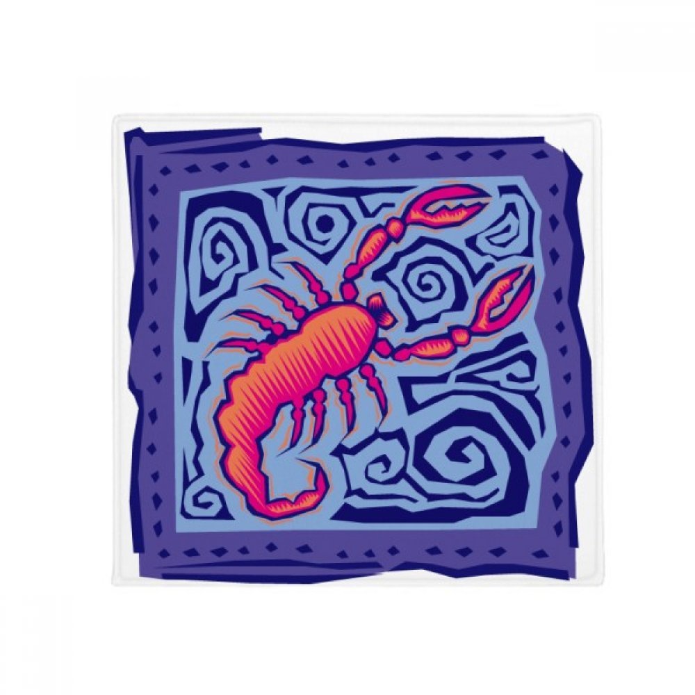 Tapis pour animal Scorpion multicolore 50x50 cm antidérapant pour salon et cuisine