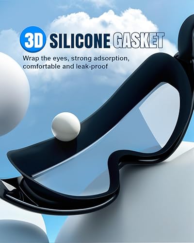 Miniatura 7 de Rantizon Swim Goggles 2 Pack, Wide View Anti Fog&UV Swimming Goggles for Audlt, No Leaking Swim Glasses for Men Women Youth