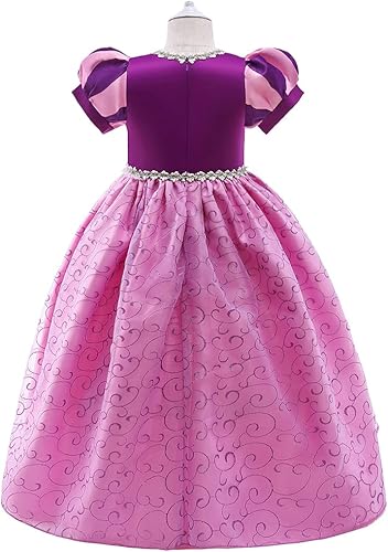 Miniatura 9 de Dressy Daisy - Disfraz de princesa para fiesta de disfraces, cumpleaños y Halloween, vestido de concurso para niñas