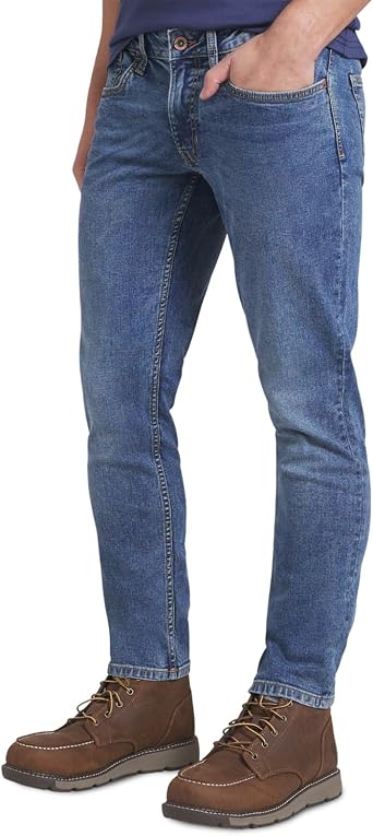 Weatherproof Vintage Mens Jeans Slim Fit - Super-Soft Stretch Denim Pants | Mens Straight Leg Jean with All-Way Stretch