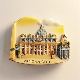 Italy, Vatican City, Rome, Creative 3D, Tourist Souvenir, Resin Painting, Decorative Magnetic Refrigerator Stickers