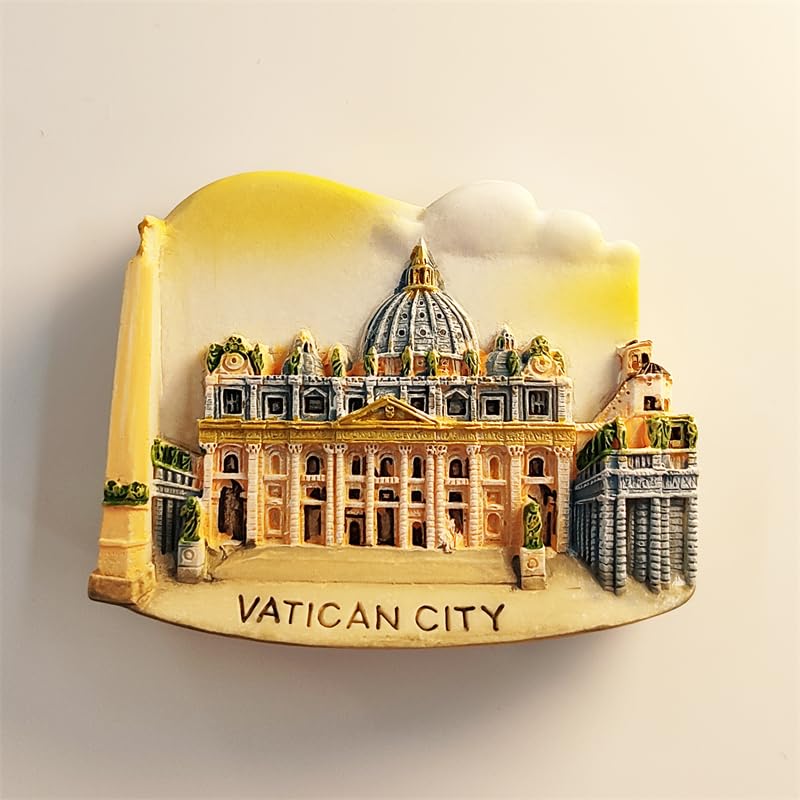 Imán decorativo de resina Italia Vaticano Roma turístico