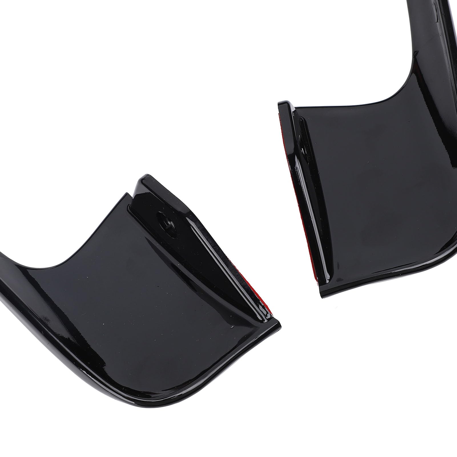 1 paio di carenature per moto, ali laterali aerodinamiche, deflettori antivento con spoiler winglet per YZF R7 dal 2020 al 2024 (nero lucido)