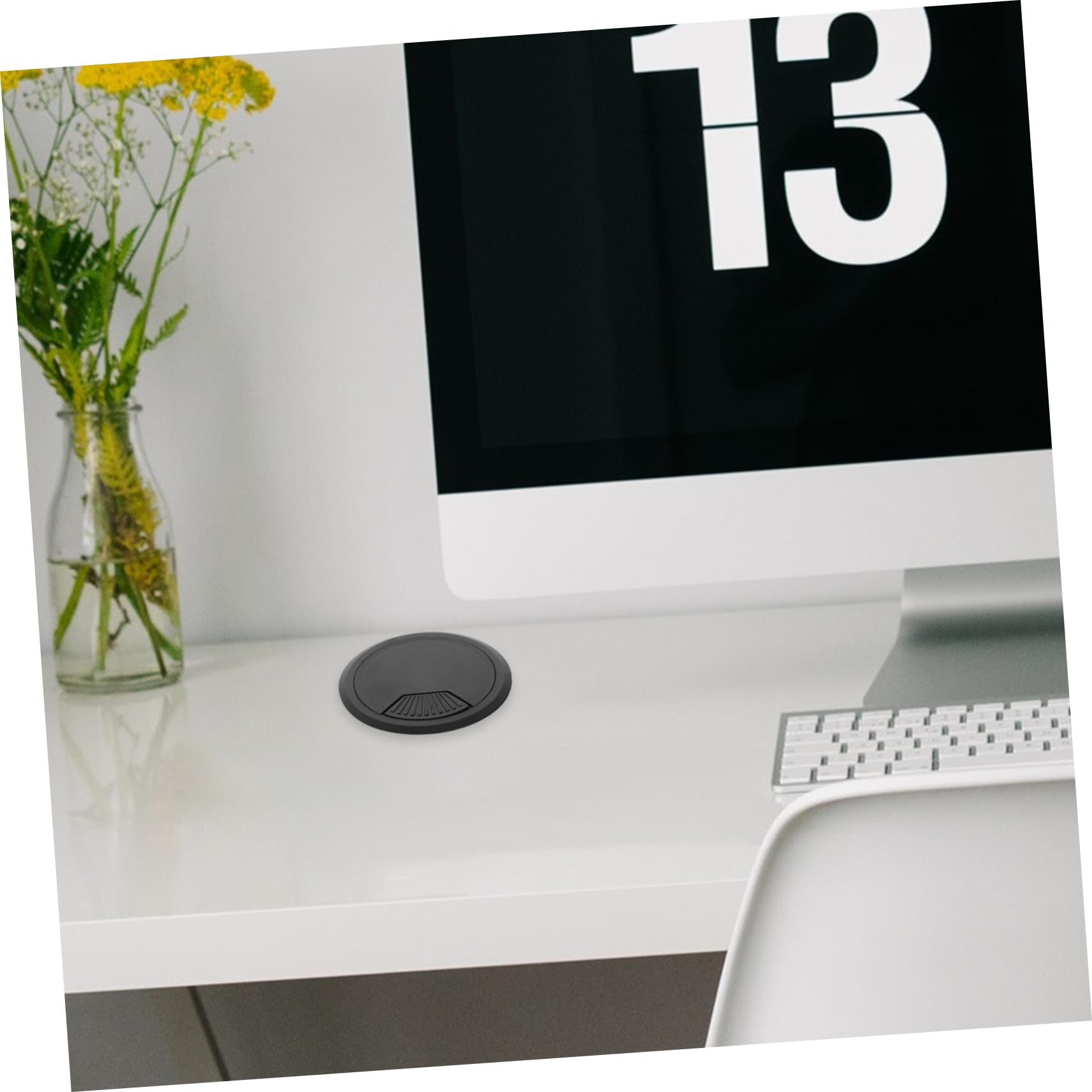 HOLIDYOYO Cable Hole Cover 5pcs Desk Grommet Set Office Furniture Wire Organizer Easy to Install