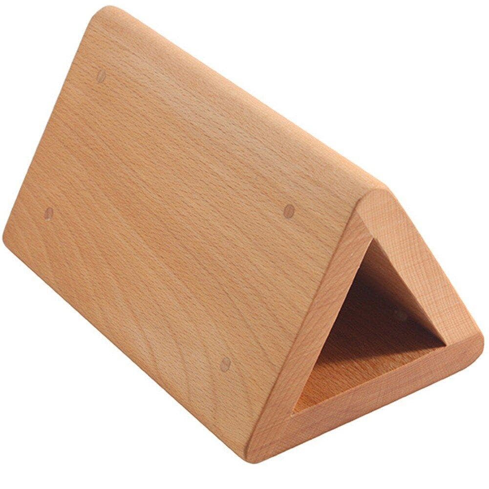 Tube outil de pliage en bois avec moule triangle pour gabarit de maroquinerie