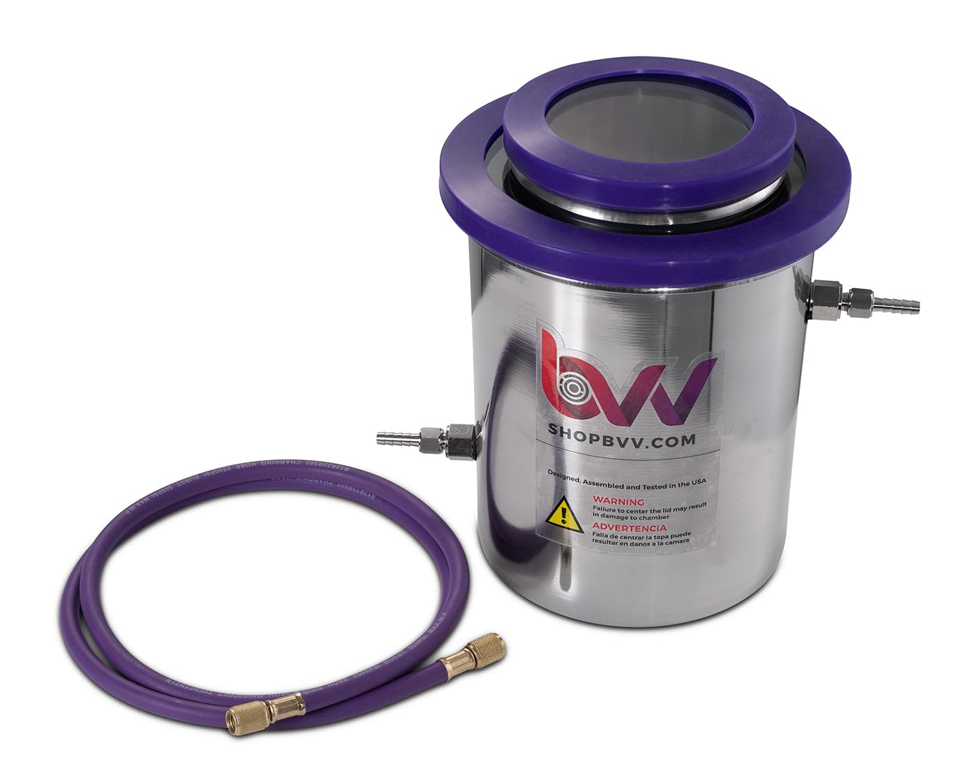 BVV 1.5 Gallon Cold Trap (2QT Tank) Dry Ice, Liquid Nitrogen-1/4" Hose Barbs
