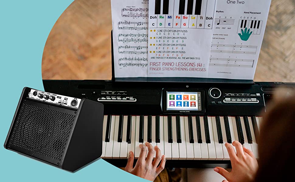 Amazon | Coolmusic DM20 20W BT パーソナルモニターアンプ電気ドラム