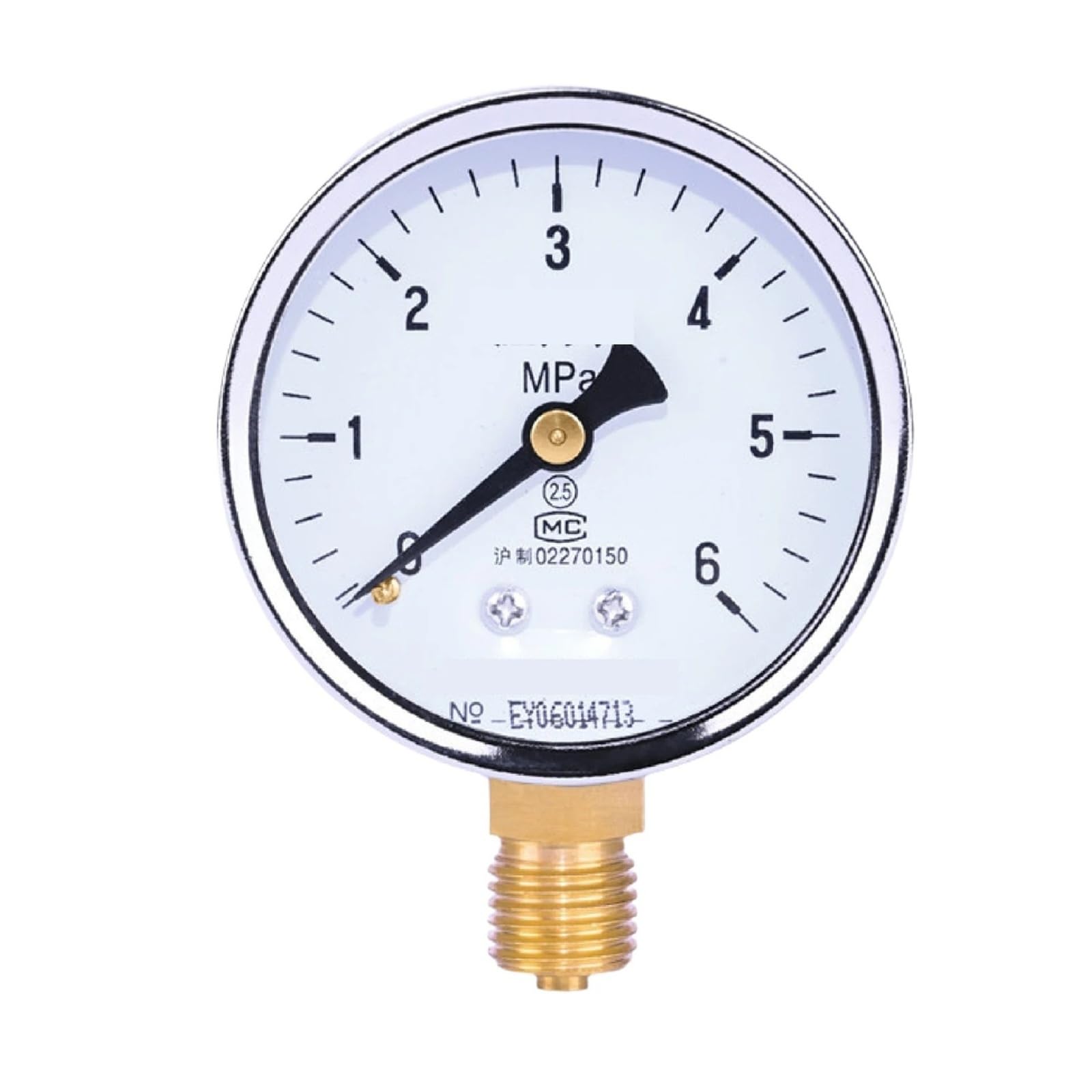 Tqska M14-1.5 Radial Y60 Pressure Gauge Vacuum Pressure Gauge For Air Compressor Hydraulic System Oil Pressure Monitoring Mechanical Dial Gauge 60Mm(,-0.1-0.15Mpa)