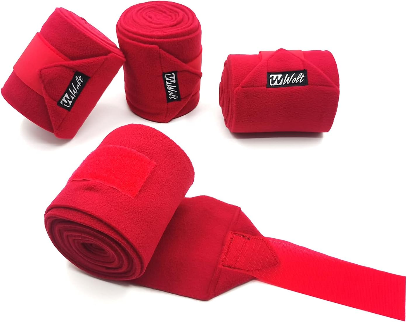 STORMER 's Choice Horse Polo Leg Wraps Soft Fleece Leg Bandage Set of 4（ Navy Blue） : Pet Supplies