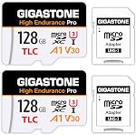 [5-Yrs Free Data Recovery] GIGASTONE 128GB Micro SD Card 2-Pack, TLC High Endurance Pro, Speed Up to 100MB/s, Compatible with REDTIGER Rove VIOFO VANTRUE PRUVEEO Dash Cam, MicroSDXC UHS-I A1 V30 U3