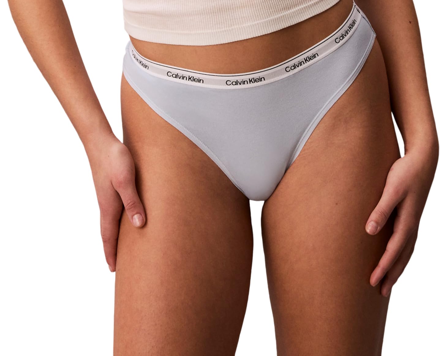 Calvin Klein Women's Briefs - Icon Logo - Breezy Blue - S