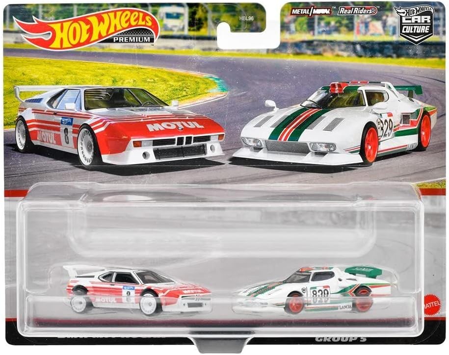 Hot Wheels Premium Car Culture 2-Pack BMW M1 Procar and Lancia Stratos Group 5