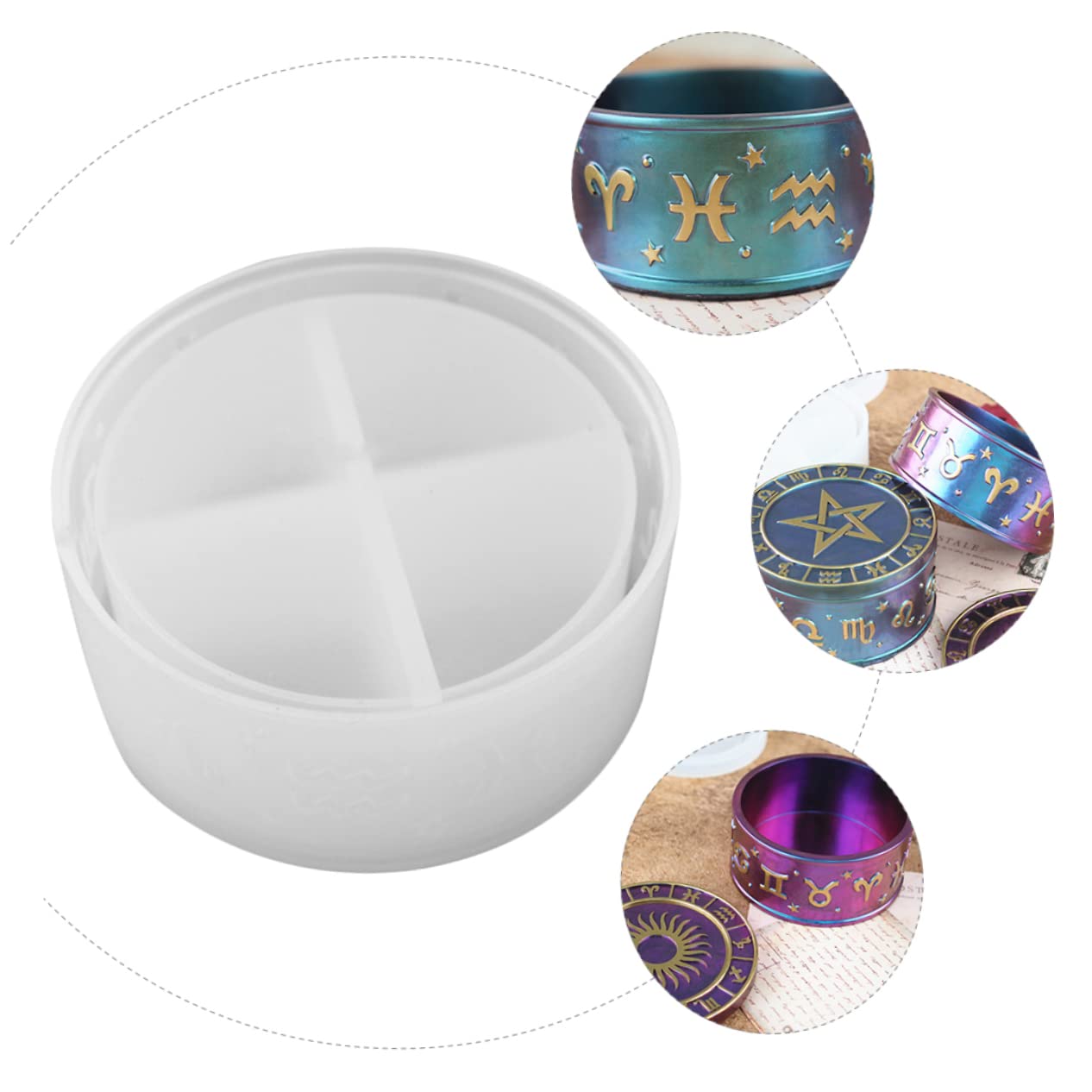 EXCEART 3juegos Mol Para Caja De Almacenamiento Moldes De Para Manualidades Base y Para Decoración y Organización