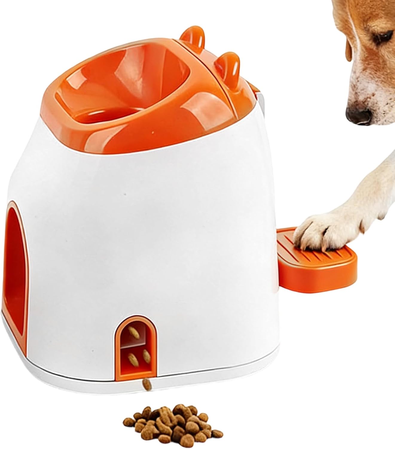 Automatic Dog Ball Thrower, Interactive Fetch Toy, Pet Exercise with Treat Feature, Adjustable Ball Machine for Apartment Living Room Home Outdoor Park Backyard Fun