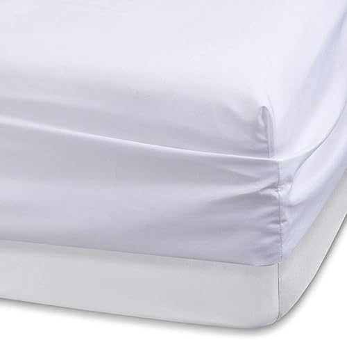 Miniatura 3 de Juego de sábanas 100% de algodón egipcio, 4 piezas, color liso, calidad prémium (tamaño sofá matrimonial de 54 x 72 pulgadas (bolsillo de 5