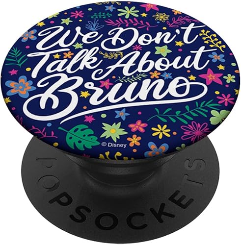 Disney Encanto We Don't Talk About Bruno - PopSockets intercambiables con texto floral