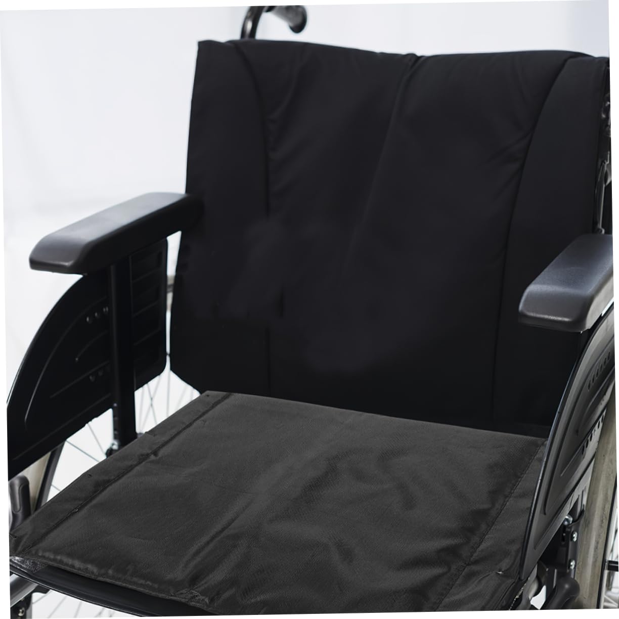 Happyyami Cojines para Silla De Ruedas De Tela Oxford Antideslizantes 2 Piezas para Adultos, Diseño Transpirable Compatible Sillas De Ruedas, Uso Diario y Movilidad