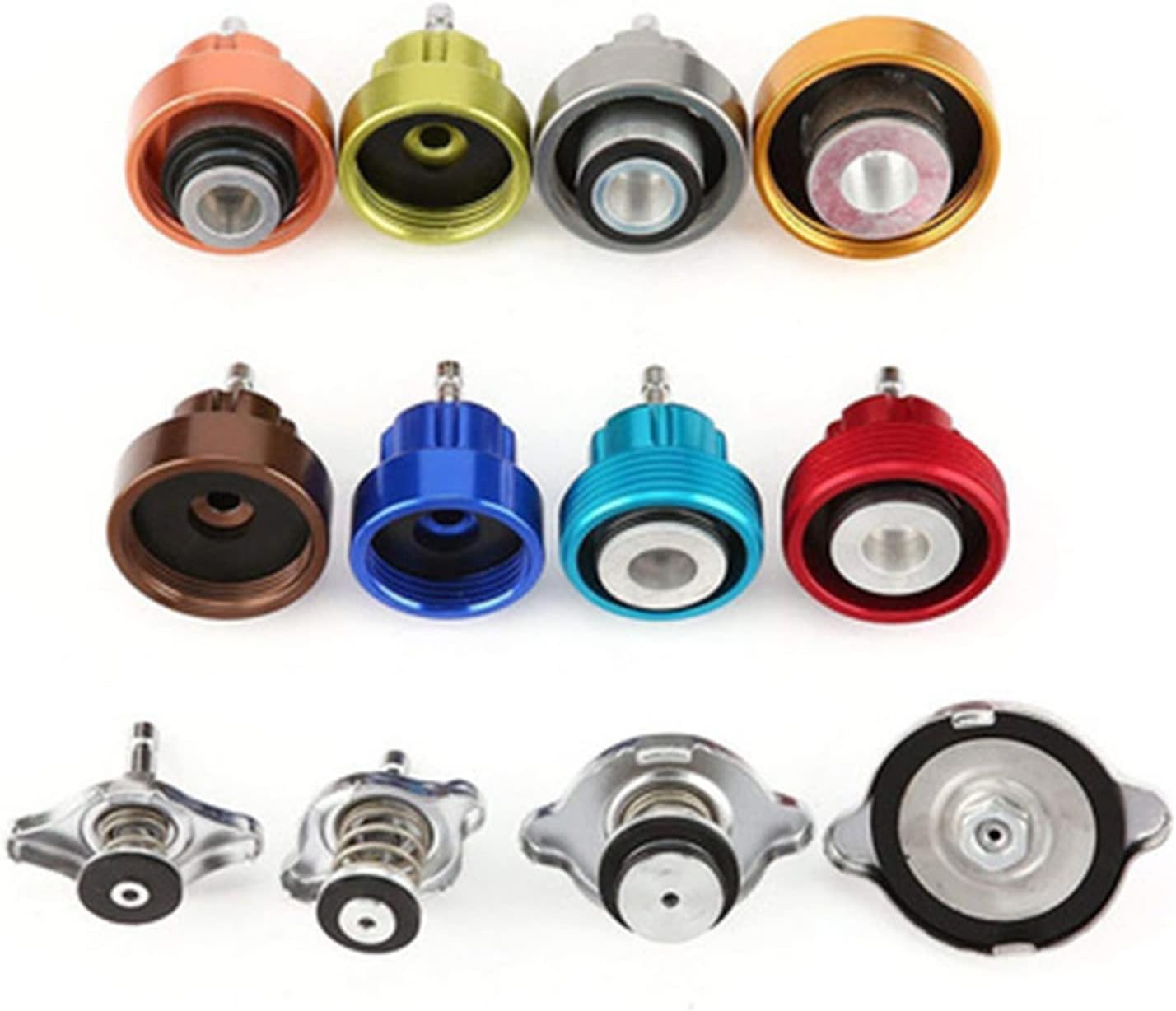 Coolant Pressure Tester kit 14PCS Automotive Radiator Pressure Tester Kit Car Leak Detector Tool Auto Cooling System Coolant Vacuum Purge Vacuum Type Cooling System Kit