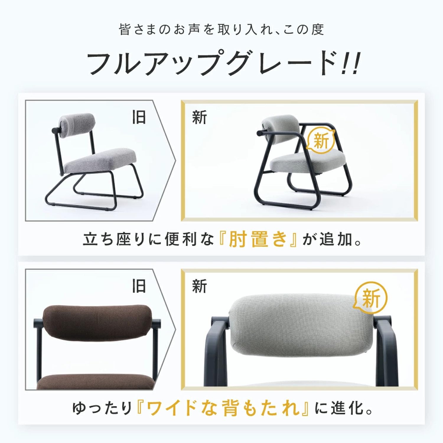 Amazon.co.jp: ドウシシャ 腰が軽くなる 高座椅子 ローチェア 肘置き