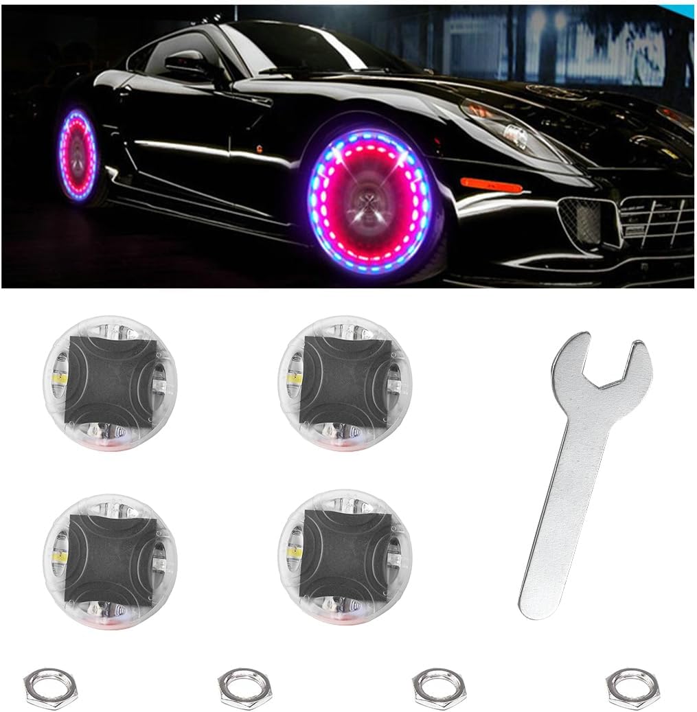 4PCS Car Tire Wheel Lights