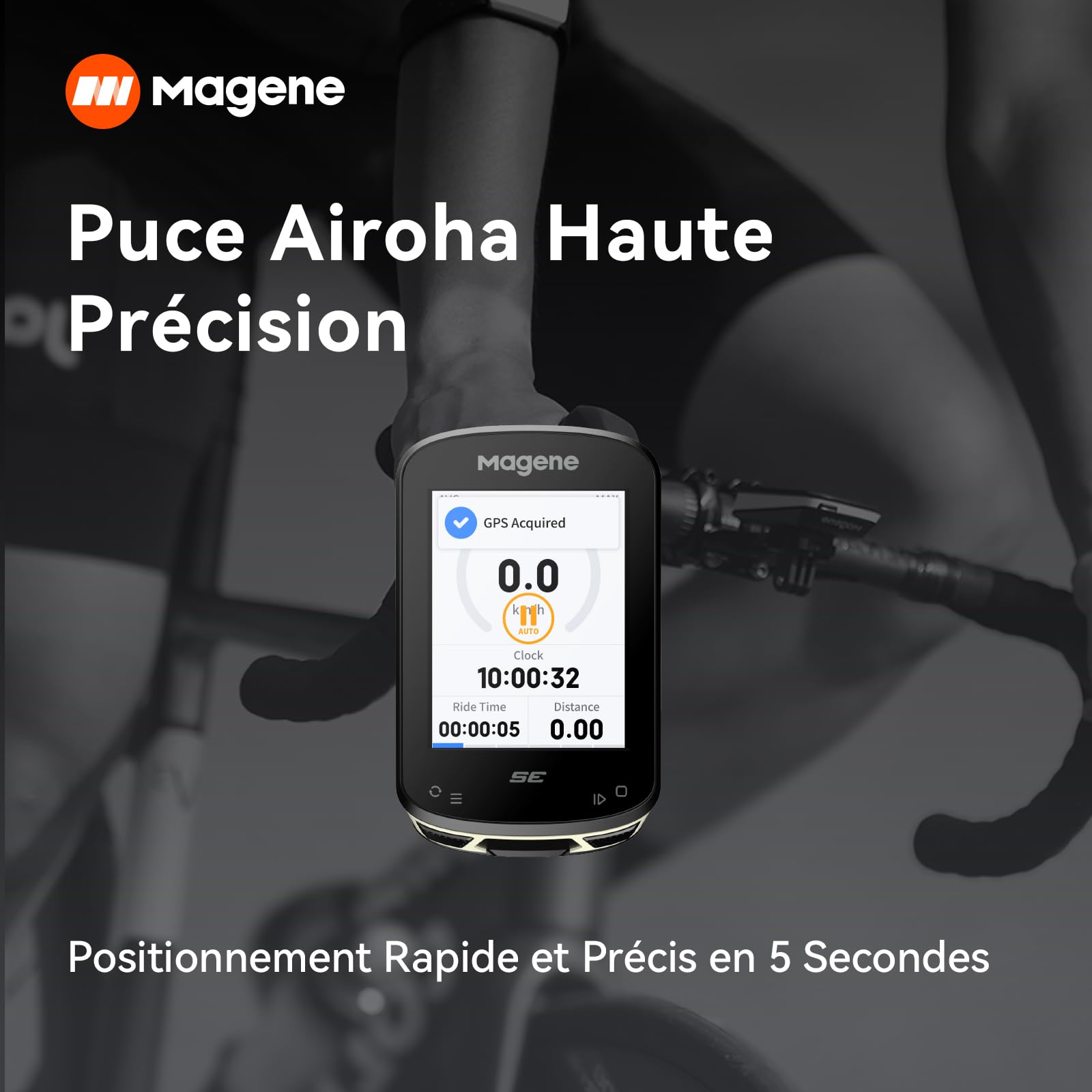 Magene C506SE Compteur Vélo GPS sans Fil, Écran Couleur Étanche de 2,4'', Navigation Routière, Bluetooth&WiFi, Données Personnalisées, 11 Langues