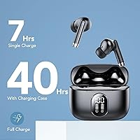 Vista 5 de QXQ 2025 New Wireless Earbuds, Bluetooth 5.4 Headphones HiFi Stereo with 4 ENC Mic, 40H Mini Ear Buds in-Ear Noise Cancelling Earbuds, Ultra Light