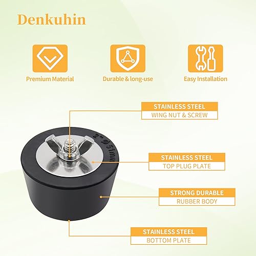 Miniatura 6 de Tapón de goma para invernadero de piscina de 2 pulgadas, compatible con tubería de 1.5 a 2 pulgadas, enchufe antiexpansión con tornillos de acero