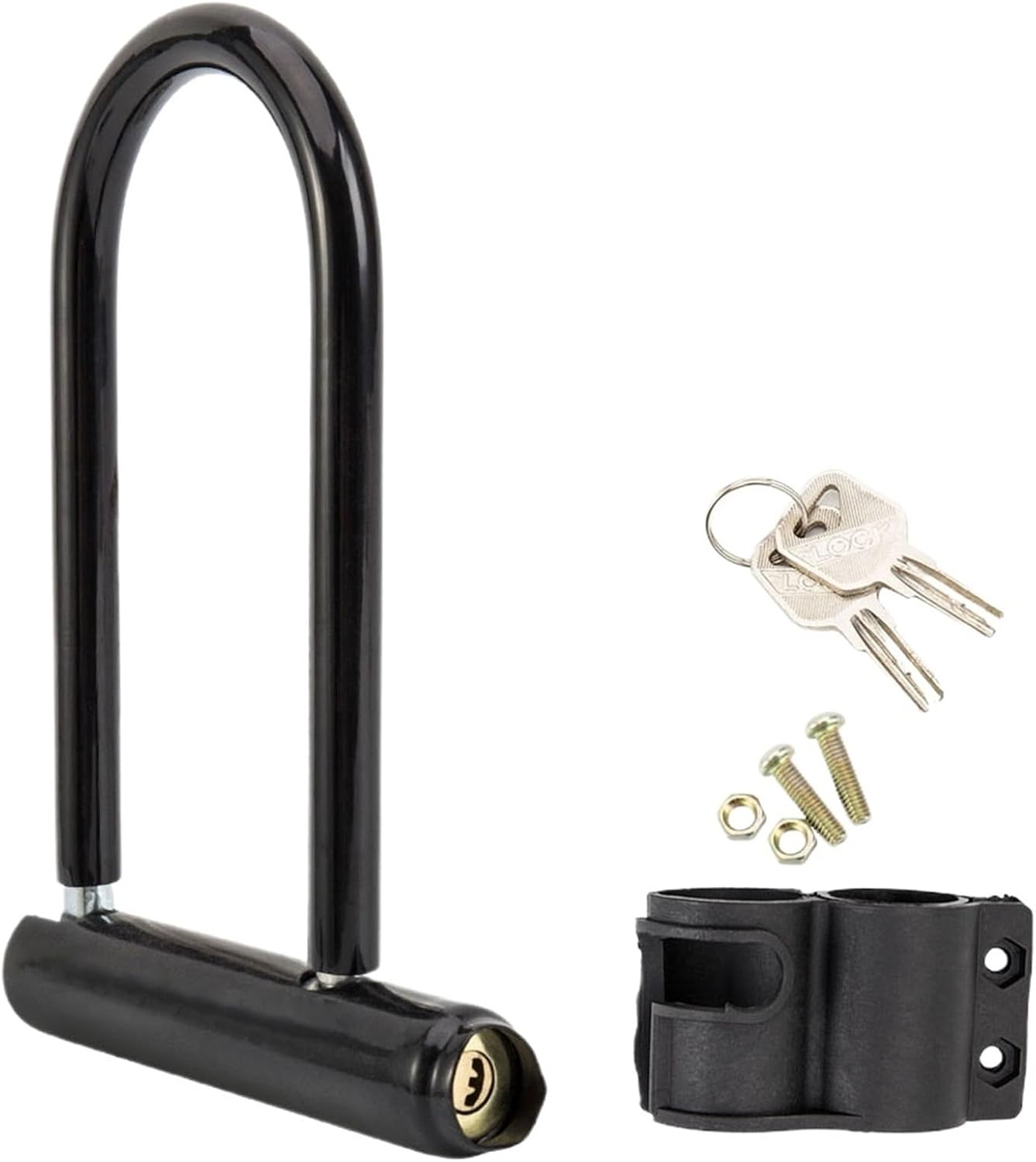 Bicycle U Lock Portables MTB Road Bike Wheel Lock with Key Anti-Theft Safety Motorcycle Scooter Cycling Bicycle Accessories
