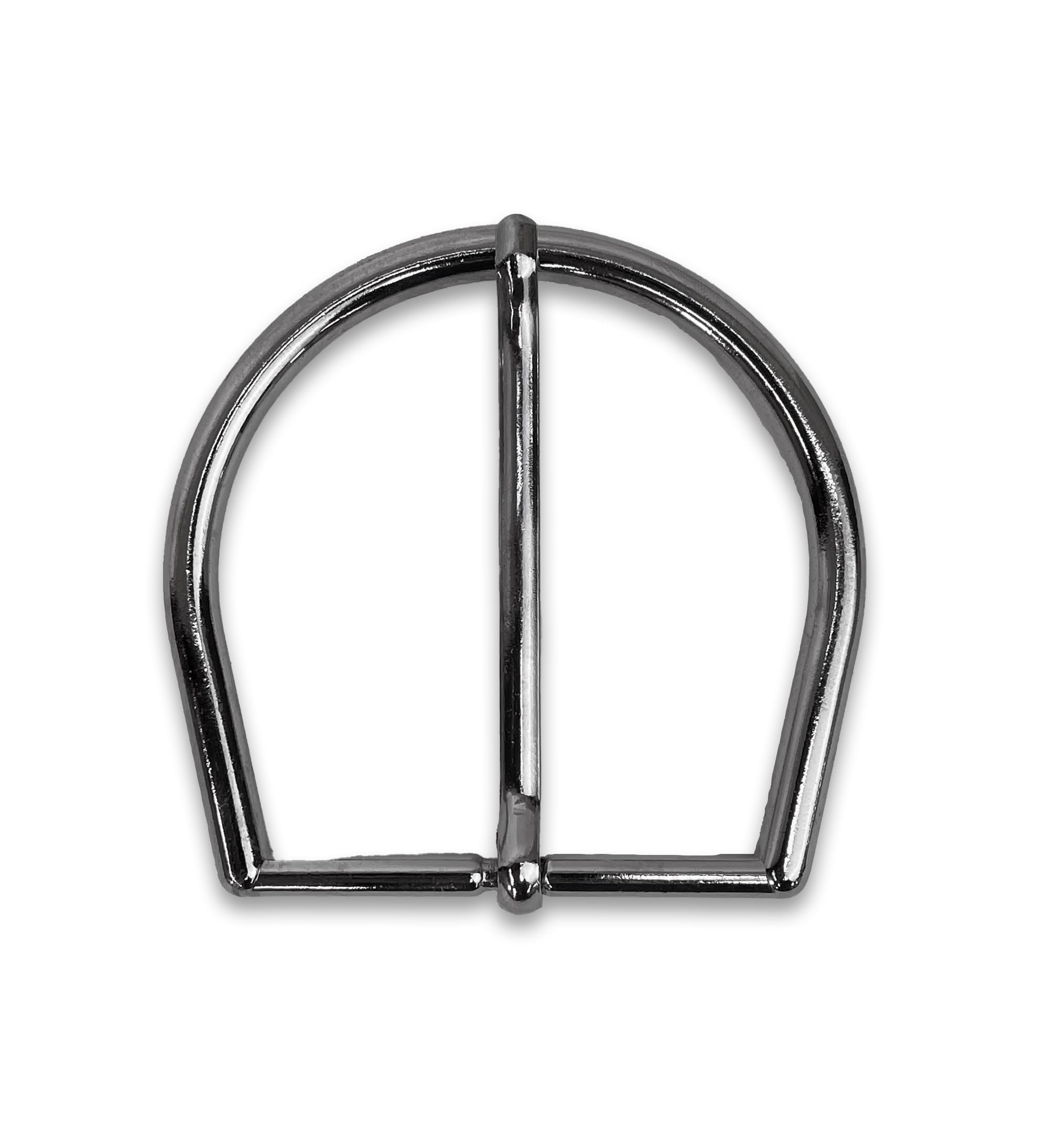 almela - Hebilla cinturón con acabado en plata brillo de 50mm de ancho - 5cm | Buckle belt