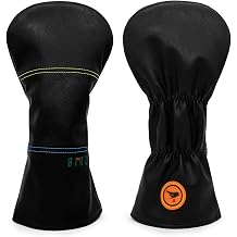 Golf Club Headcover 3 Wood Headcover Birdie Design Magnetic Closure Elegant Embroidery Premium Leather Driver Fairway Wood Hybrid Blade Mallet Putter Cover