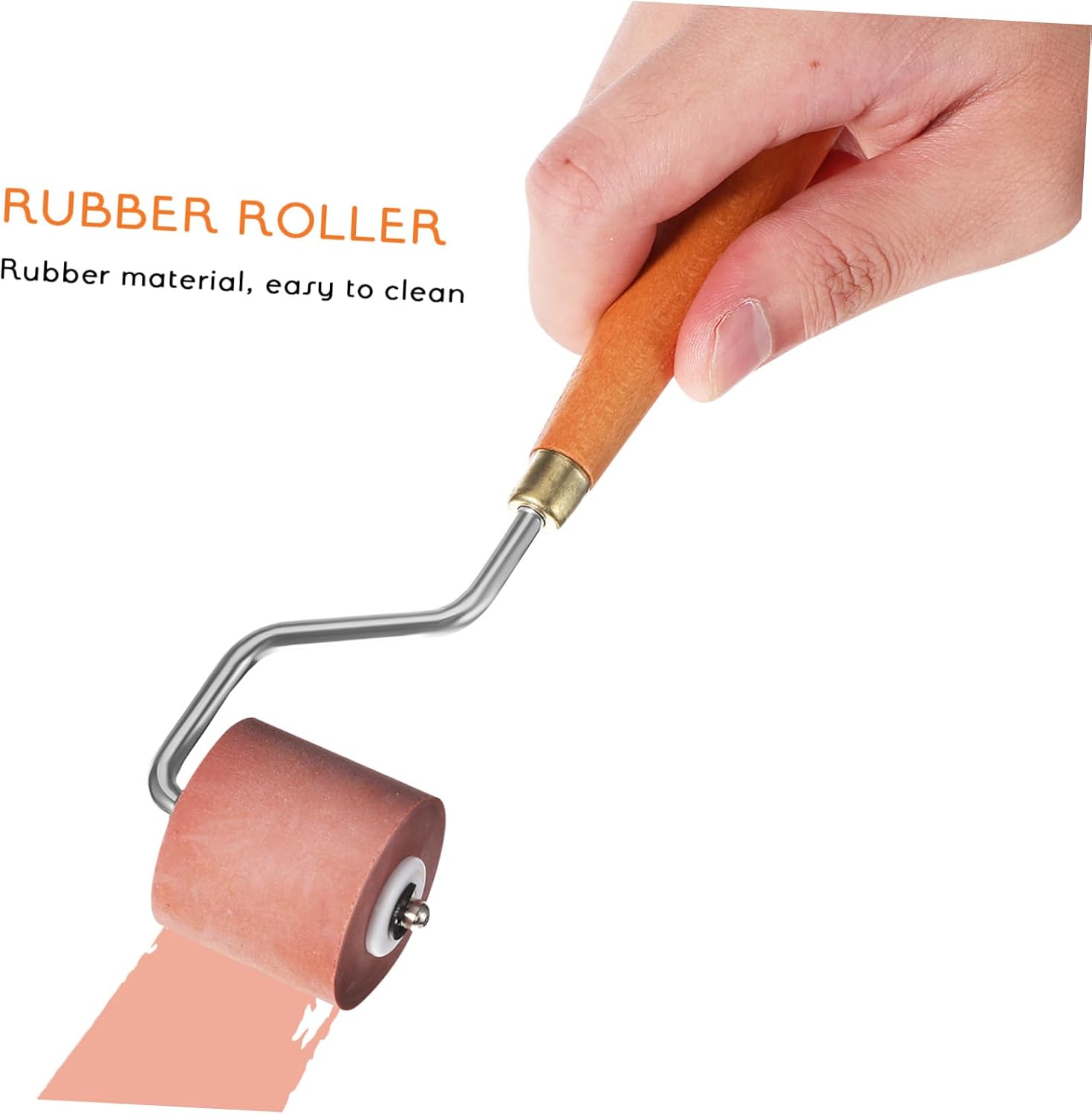 DIYEAH 3pcs Rubber Rollers for Printmaking Craft Stamping Inking Durable Rubber Rollers for Prints