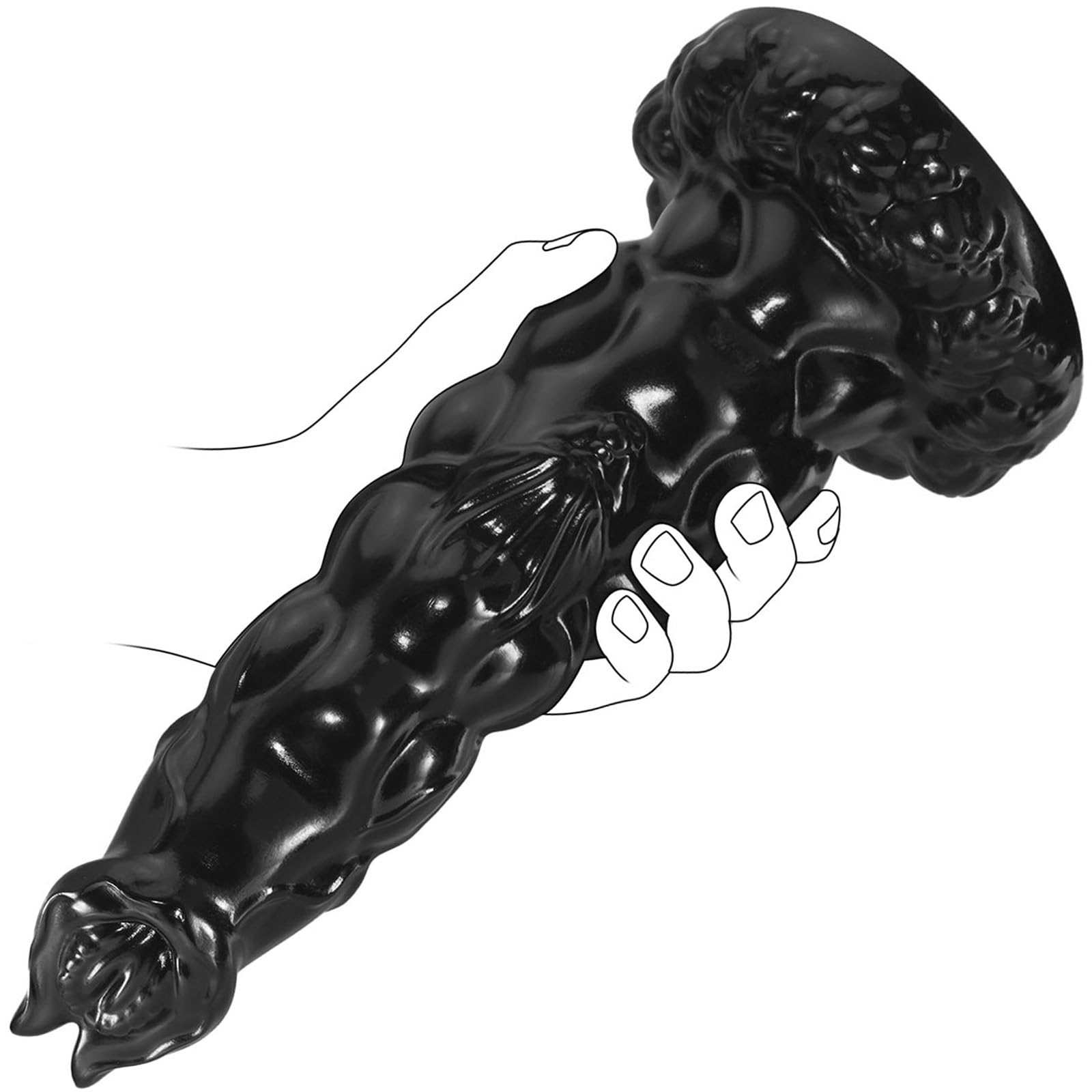 12.4" Único Super Big Butt Plug Long Anal Plugs con base de succión Anus Dildo Beads Opening Trainer Butt Stretcher Prostate Massage, Anal G-Spot Sex Juguetes para Mujeres Hombres Jugadores Avanzados