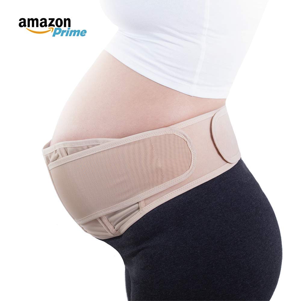 Faja de apoyo para embarazo, lumbar, ajustable, postparto, premamá, contenitiva, faja negra para maternidad, pabellón para después del parto, encinta transpirable Carne Talla única