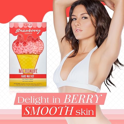 Miniatura 9 de GiGi Perlas de cera dura perfumada de chocolate para depilación, 10 onzas