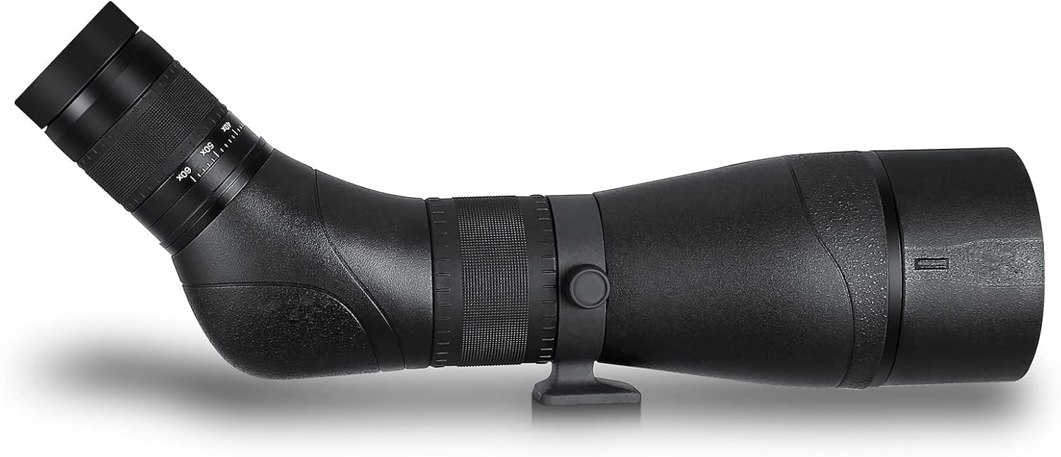 HD 20-60x85 Prism Spotting Scope - BAK4 Fully Multi Coated Waterproof 45 Degree Angled Eyepiece for Hunting Archery Shooting Targets Bird Watching Wildlife Scenery