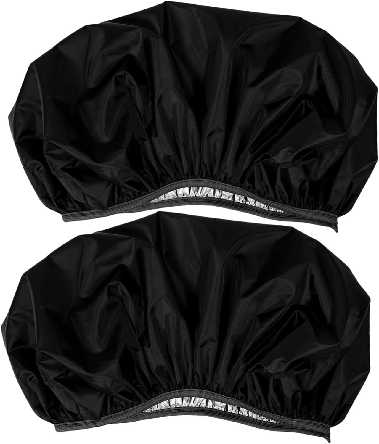 2pcs Universal Waterproof Toilet Lid Covers Elastic Stretch Bathroom Seat Covers for Wet Protection Sturdy and Washable Toilet Accessories