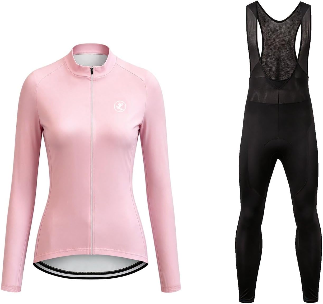 UGLY FROG Cycling Jersey Women Short Sleeve,Bike Shirts for Women Biking Tops Breathable Cycle with 3 Pockets+Bib Shorts