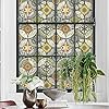 DKTIE Window Film, Non Adhesive Privacy Film, Vinyl, Stained Glass, 44.5x300cm, Yellow, Heat Control, Anti UV, Static Cling #3
