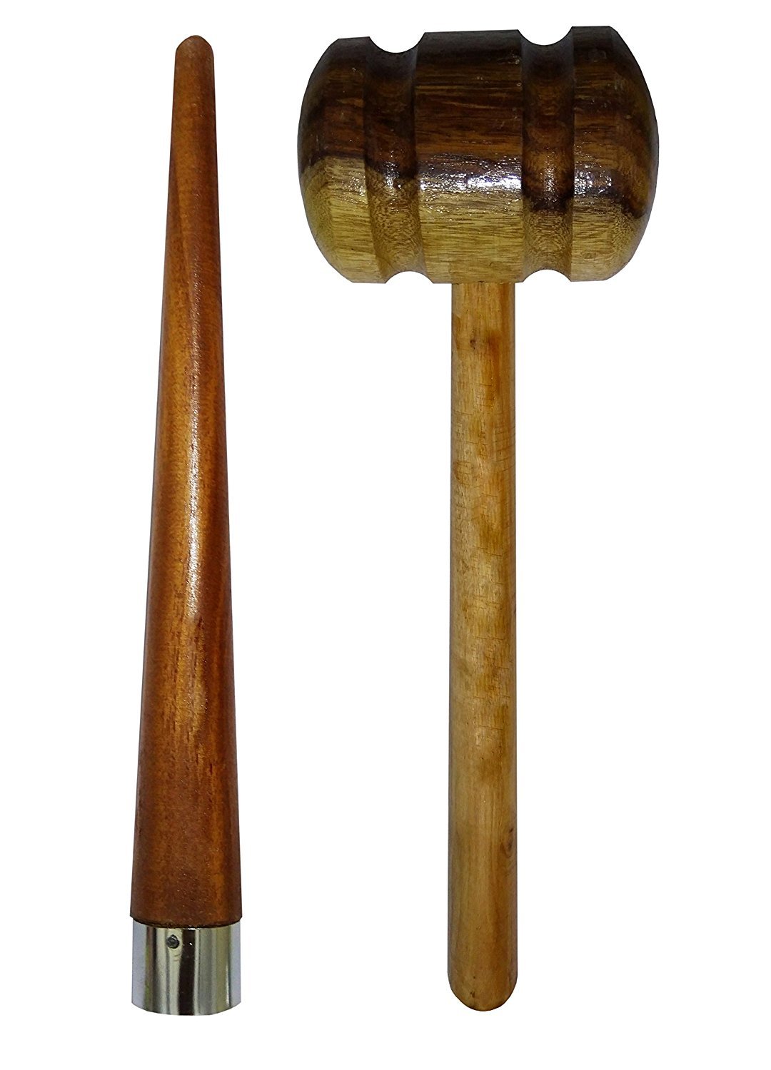 Buy Khel Mandir Wooden Cricket Bat Knocking Mallet/Hammer and Cone