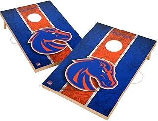 College Team Cornhole Boards, 2x4 Solid Wood Cornhole Set, Officially Licensed Corn Hole Game Boards, Perfect for Tailgates