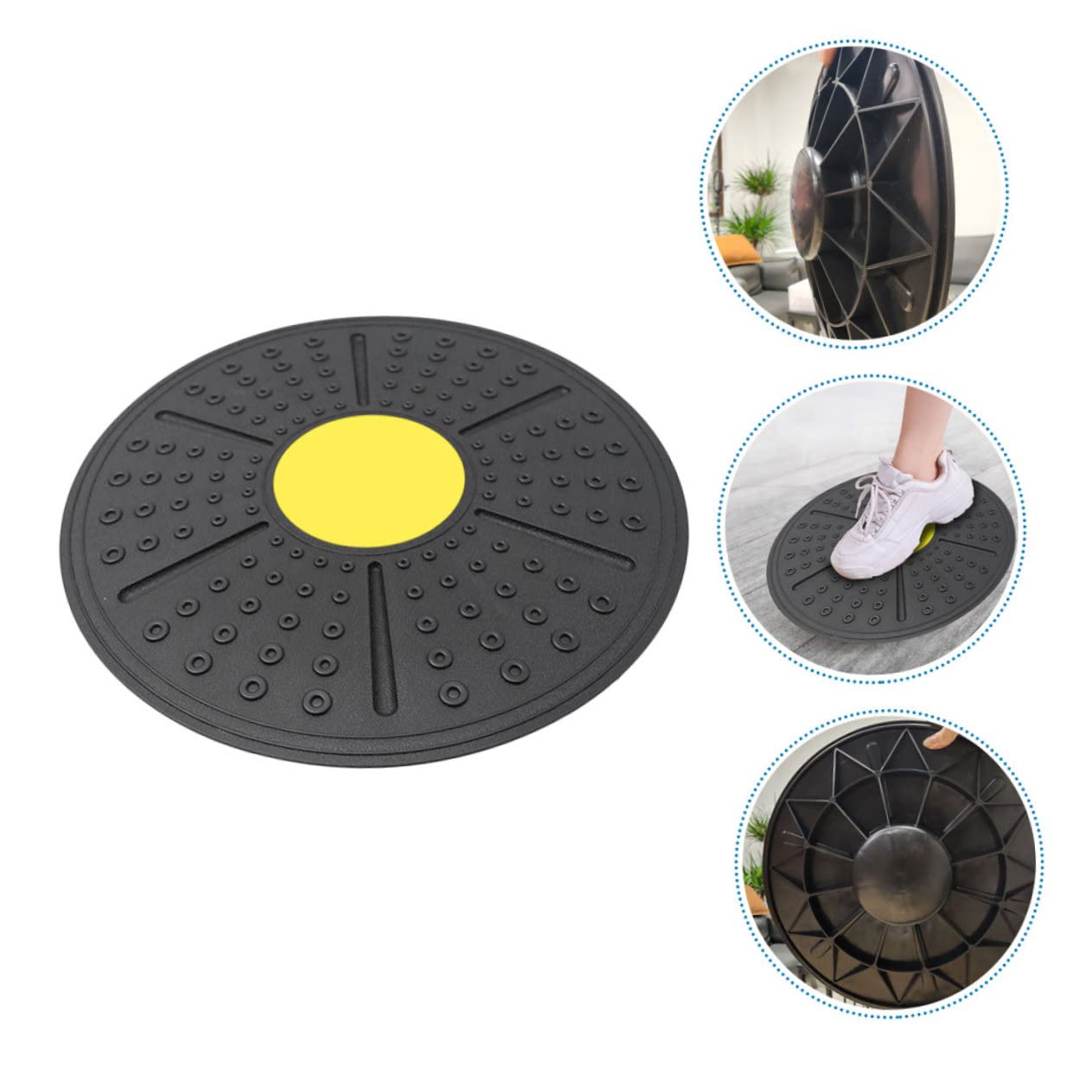 BESTonZON 1pezzi Tavola Per Esercizi Di Fitness Attrezzo in Pp Di Rotazione Gradi Dispositivo Per Migliorare Stabilità Coordinazione Utile Per Riabilitazione e Allenamento Muscolare