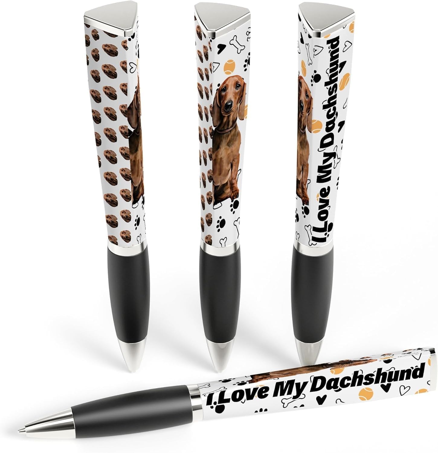 ANINKABOVE I love my Dog Ballpoint Pen, 3-Sided Writing Accessory for Women & Men, Fun Puppy-Themed Gift for Pet Parents, Smooth Ink Office and School Supply