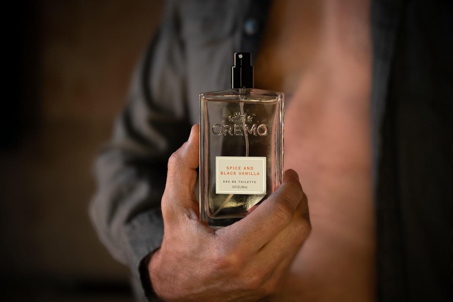 Cremo Cologne For Men - Spice & Black Vanilla Mens Cologne Spray, An Explosion of Vibrant Spices, Dark Woods and Black Vanilla, Multi-Layered Signature Men's Fragrances, 3.4 Fl Oz