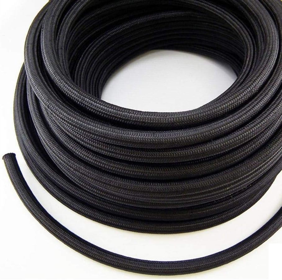 20FT 8AN 1/2" Nylon Steel Fuel Line Hose Oil Gas Line Hose