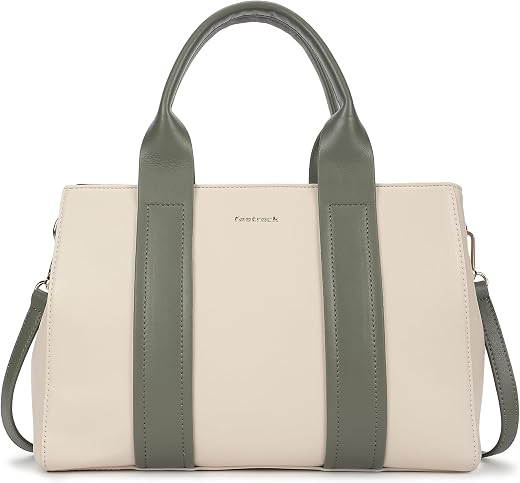 Fastrack Frosted Mint satchel| Women’s Pebbled Faux-Leather Satchel | Dual Compartments, Centre Zip Divider &amp; dual carry o...